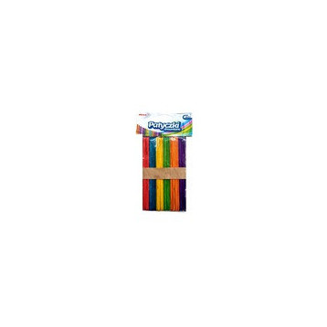 Patyczki kreatywne drewniane 140mm jumbo mix kolor (50szt.) PKD140 BREWIS Patyczki kreatywne drewniane 140mm jumbo mix kolor (50szt.) PKD140 BREWIS