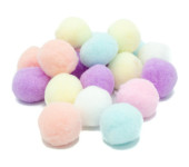 Pompony pastelowe mix 3cm (20 szt.) POM-206 ALIGA