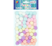 Pompony pastelowe mix 2cm (60 szt.) POM-207 ALIGA