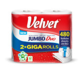 Ręcznik VELVET JUMBO Duo (2 sztuki) 2x240 listków 50m 2 warstwy 21x22,5cm 400g 100%celuloza 61251669