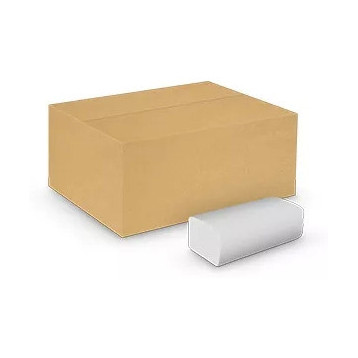 Ręcznik biały AFH VELVETCare Z-Z V-FOLD 210x230mm 2w celuloza 3000 składek(20x150) 5600036/5600057/5600047
