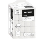 Ręcznik ZZ V-FOLD KATRIN Basic biały 2w makulatura 16g/m2 23x22,4cm 35564/561667 4000skł ZIG ZAG 2