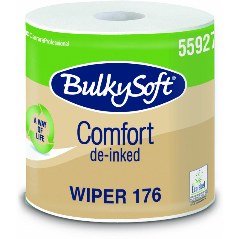 Czyściwo papierowe BulkySoft Comfort de-inked eko (1 sztuka) białe 2w. 176m, 800 odcinków  55927