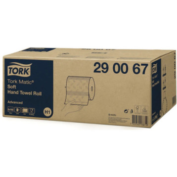 Ręcznik w roli biały miękki 2w (6 sztuk) 21x25cm TORK MATIC H1 290067/120067 celuloza