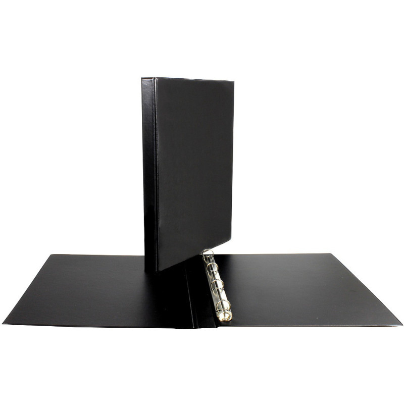 Segregator na dokumenty PANORAMA A4 4 ringi 25mm R16 czarny SE-44-01 BIURFOL