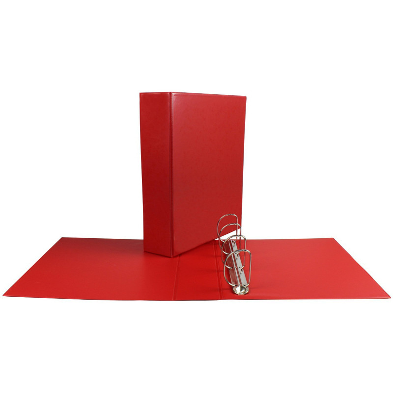 Segregator na dokumenty PANORAMA A4 4 ringi 65mm D52 czerwony SE-49-06 BIURFOL