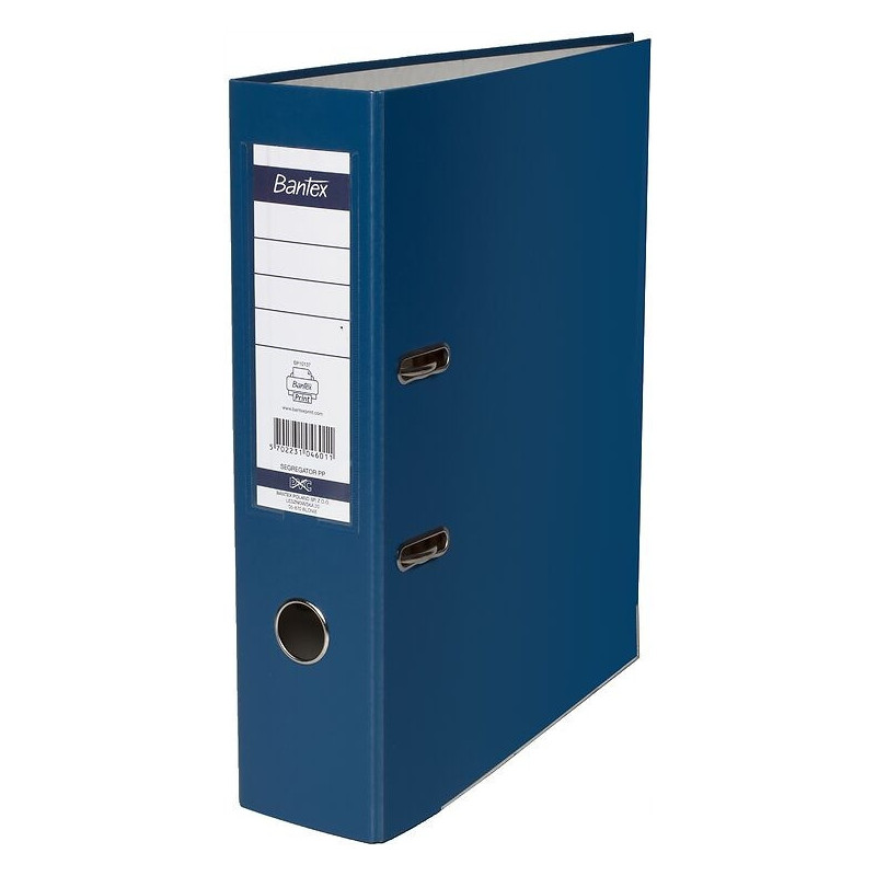 Segregator na dokumenty A4 50mm granatowy z szyną 100551796 BANTEX