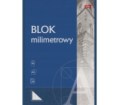 Blok milimetrowy Papier A4 20 kartek 90g UNIPAP