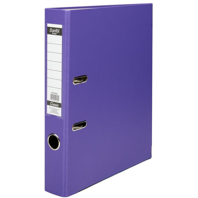 Segregator na dokumenty A4 50mm CLASSIC fioletowy 400143823 BANTEX BUDGET