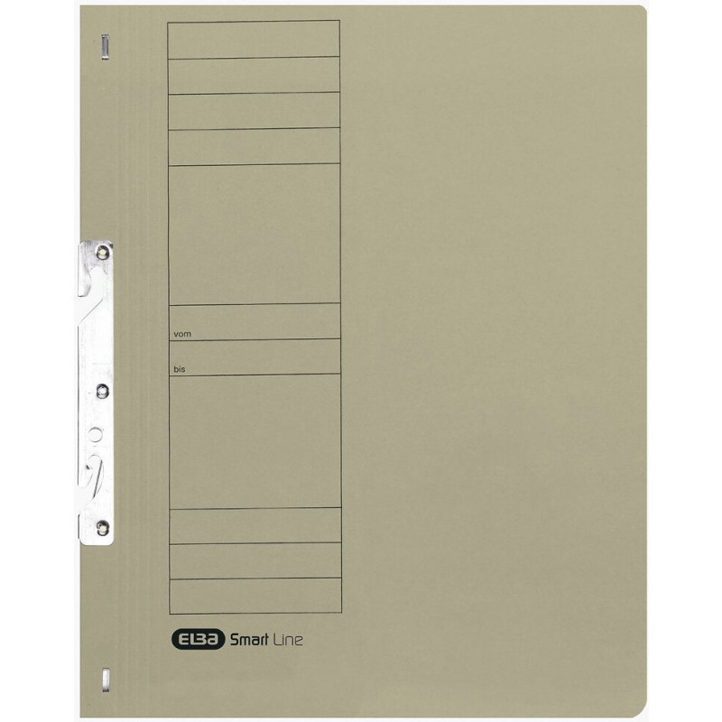 Skoroszyt wpinany do segregatora hakowy A4 szary 100551887 ELBA