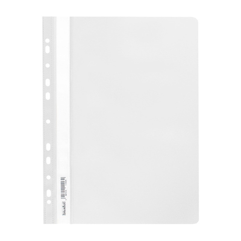 Skoroszyt na dokumenty miękki A4 wpinany do segregatora 20 sztuk biały SPP-02-06 BIURFOL