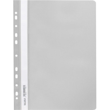 Skoroszyt na dokumenty miękki A4 wpinany do segregatora 20 sztuk szary SPP-02-07 BIURFOL