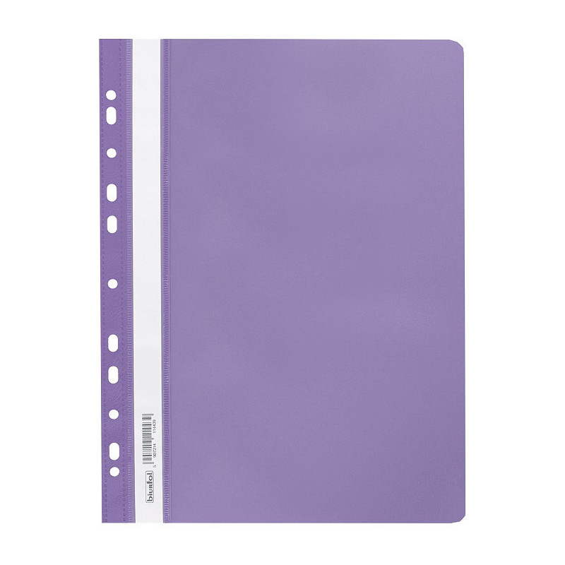 Skoroszyt na dokumenty miękki A4 wpinany do segregatora 20 sztuk fioletowy SPP-02-11 BIURFOL