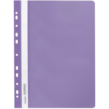 Skoroszyt na dokumenty miękki A4 wpinany do segregatora 20 sztuk fioletowy SPP-02-11 BIURFOL