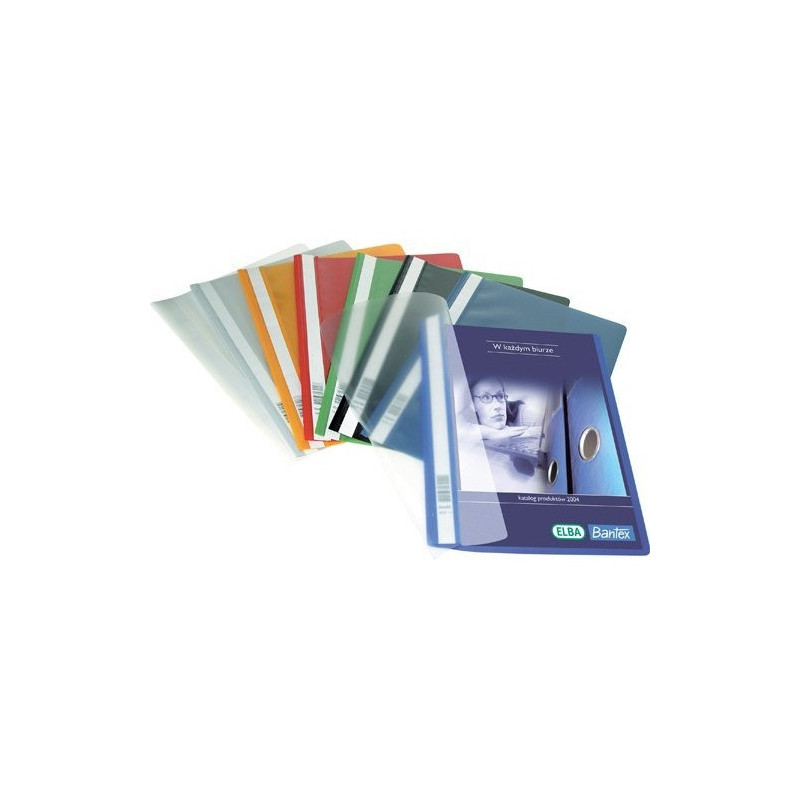 Skoroszyty na dokumenty A4 PP żółty 25 sztuk 400076727 BANTEX BUDGET