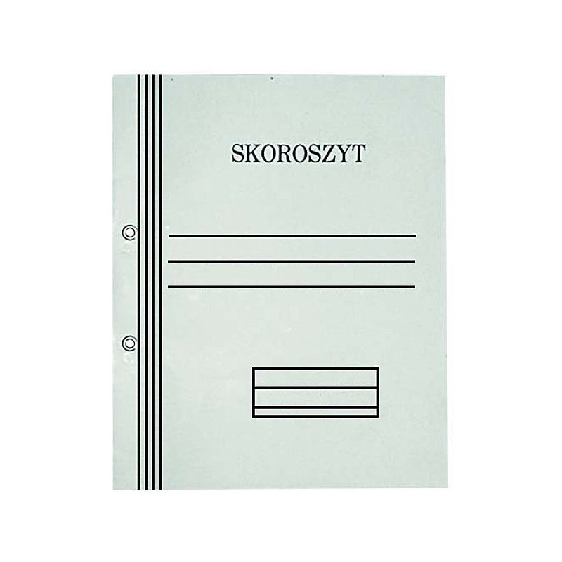 Skoroszyt oczkowy biały A4 pełny 350g 50szt. KIEL-TECH