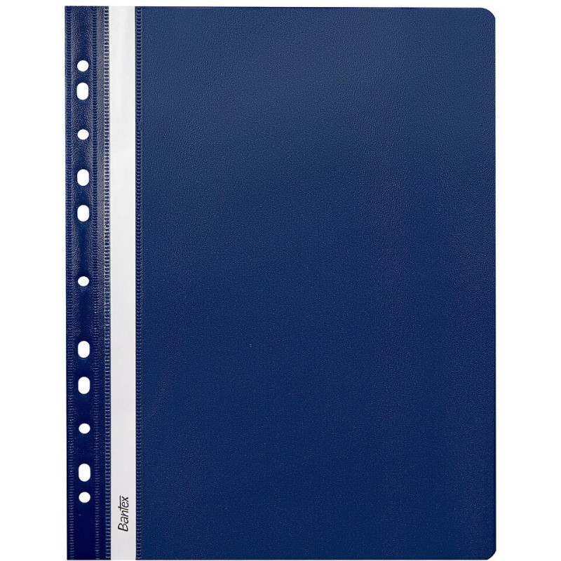 Skoroszyt wpinany do segregatora EVO granatowy 25 sztuk 400076701 BANTEX BUDGET