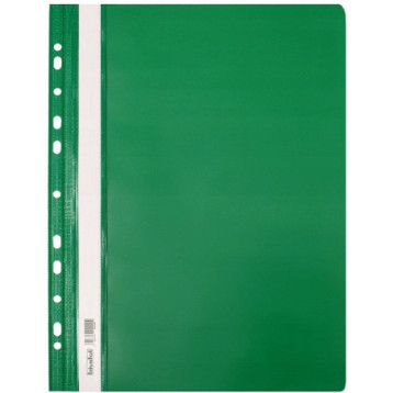 Skoroszyt na dokumenty twardy A4 wpinany do segregatora 10 sztuk zielony SH-01-02 BIURFOL