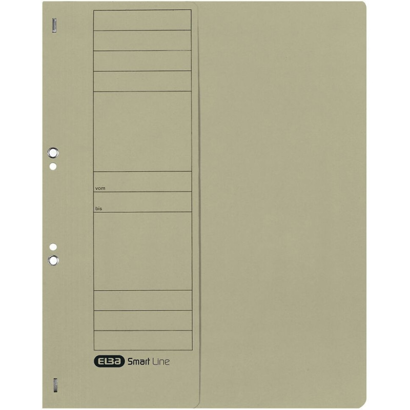 Skoroszyt oczkowy 1/2 A4 szary 100551880 ELBA