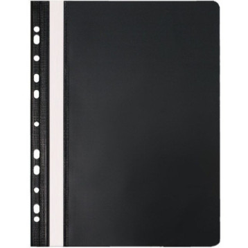 Skoroszyt na dokumenty twardy A4 wpinany do segregatora 10 sztuk czarny NATUNA