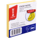 Bloczek samoprzylepny 75x75mm 100k żółty MB103-06-100 MEMOBE