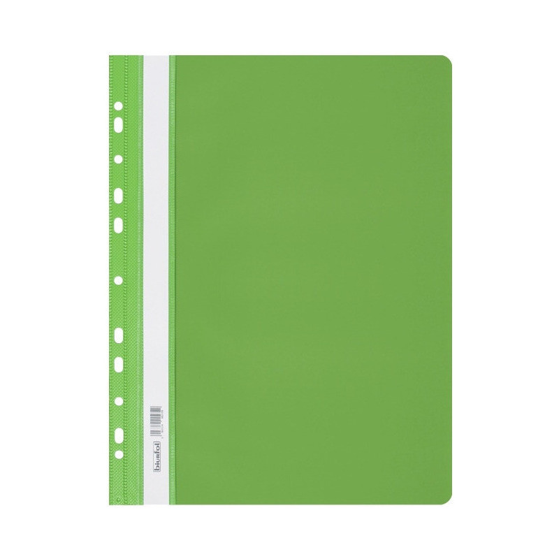Skoroszyt na dokumenty twardy A4 wpinany do segregatora 10 sztuk jasny zielony SH-01-12 BIURFOL