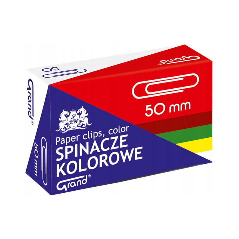 Spinacz kolorowy R-50 -50szt.GRAND 110-1661