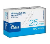 Spinacze biurowe 25mm (100szt.) GS140-A TETIS