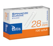 Spinacze biurowe 28mm (100szt.) GS140-B TETIS
