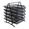 Stojak na dokumenty GR-071 5 szuflad siatka czarny 120-1955 GRAND