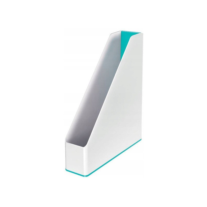 Pojemnik na dokumenty Leitz WOW dwukolorowy, biało-turkusowy 53621051