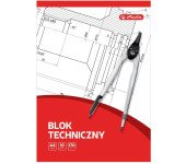 Blok techniczny szkolny A4 biały 10 kartek 170g 09583626 HERLITZ