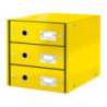 Pojemnik z 3 szufladami Leitz C&S, żółty 60480016