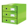 Pojemnik z 3 szufladami Leitz C&S, zielony 60480054