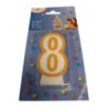 Świeczka jubileuszowa cyfra 8 na urodziny tort 0011142643 HERLITZ