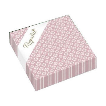 Serwetki papierowe 33x33cm 3 warstwowe 20 sztuk pudrowy róż 9588195 HERLITZ