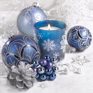 Serwetki świąteczne na Boże Narodzenie Święta 33x33cm papierowe 20 sztuk BN-135 AHA