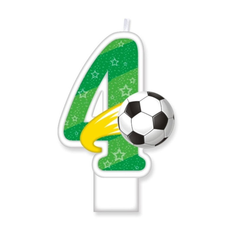 Świeczka urodzinowa Piłka Cyfra 4 SF-159-4 GO PARTY