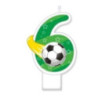 Świeczka urodzinowa Piłka Cyfra 6 SF-159-6 GO PARTY