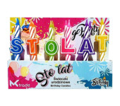 Świeczki urodzinowe kolorowe STO LAT SH-096 GO PARTY
