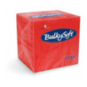 Serwetki BULKYSOFT 24x24mm 2 warstwy (100szt) czerwone
