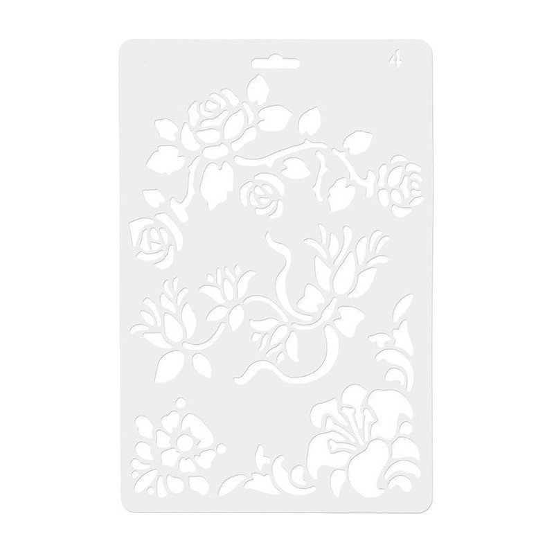 Szablon 04 ROZKWITAJĄCE KWIATY KOH-I-NOOR KOE-224181-00104