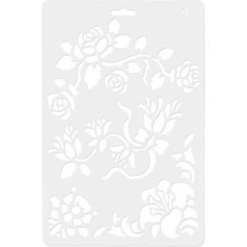 Szablon 04 ROZKWITAJĄCE KWIATY KOH-I-NOOR KOE-224181-00104 Szablon 04 ROZKWITAJĄCE KWIATY KOH-I-NOOR KOE-224181-00104