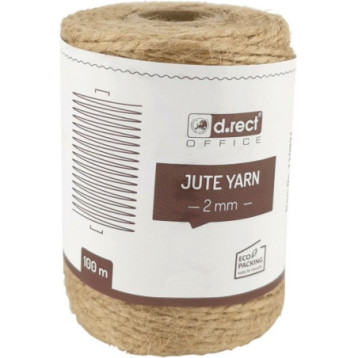 Sznurek jutowy 2mm / 100m szpula 800157 d.rect Sznurek jutowy 2mm / 100m szpula 800157 d.rect