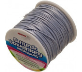Sznurek bawełniany woskowany 1mm 25m srebrny SBW3 BREWIS