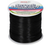 Sznurek bawełniany woskowany 1mm 25m czarny SBW4 BREWIS