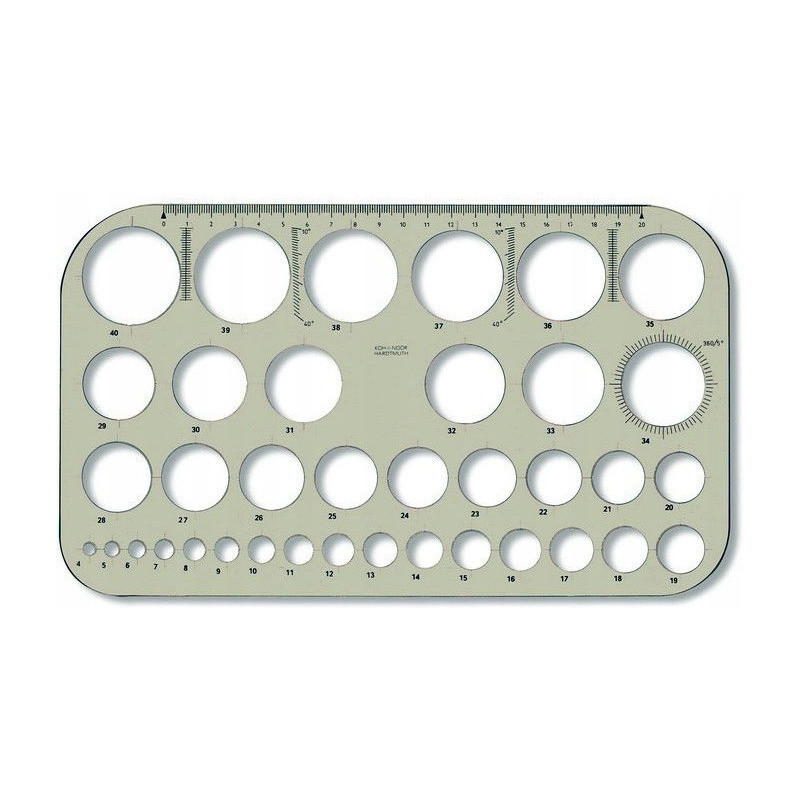 Szablon kołowy wewnętrzny Z-37 165X282 749161 KOH-I-NOOR