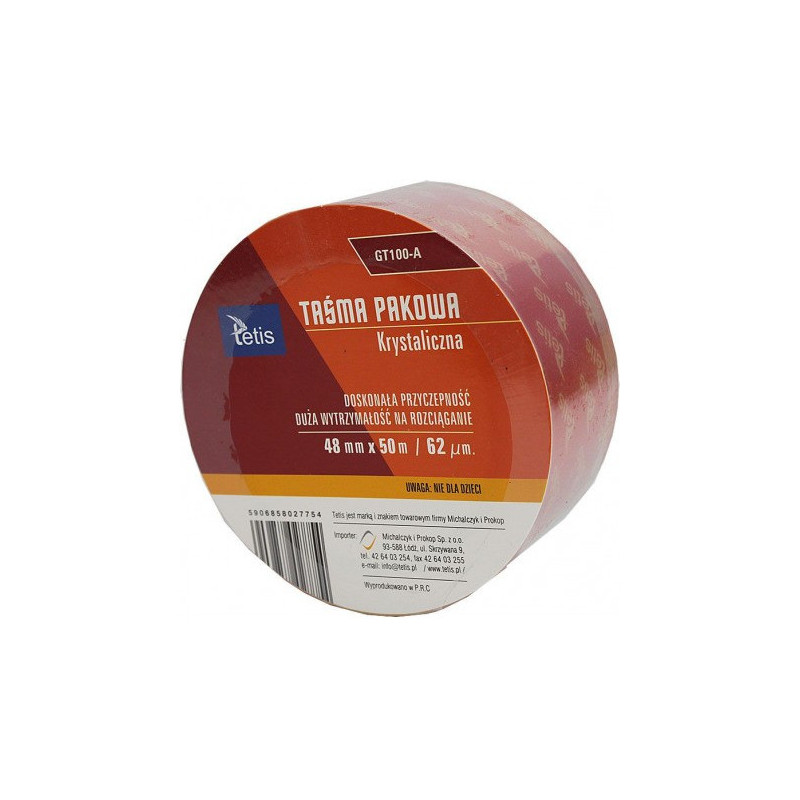 Taśma pakowa krystaliczna 48mmx50m GT-100-A