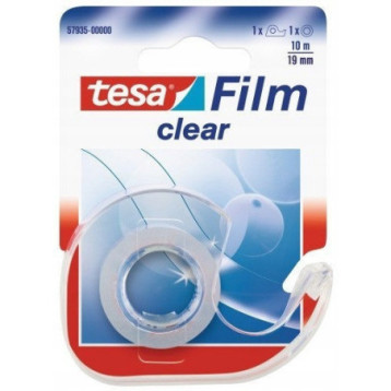 Taśma biurowa TESAfilm Clear 10m X19mm +Dyspenser 57935-00000-01 TS Taśma biurowa TESAfilm Clear 10m X19mm +Dyspenser 57935-00000-01 TS