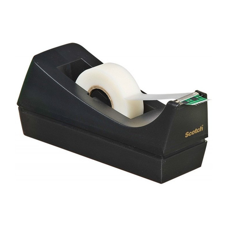 Podajnik biurkowy do taśm C-38 3M SCOTCH czarny bez taśmy 70005150167